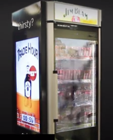 Transparent Refrigerator used by Coca Cola