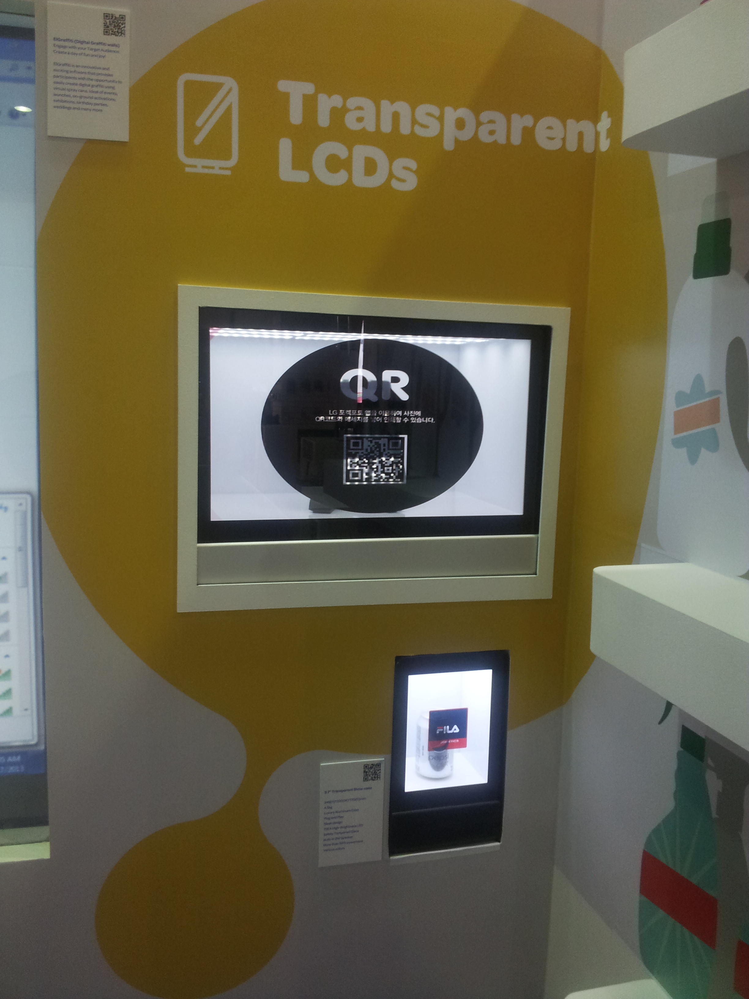 Transparent Displays for exhibition stands create the WOW
