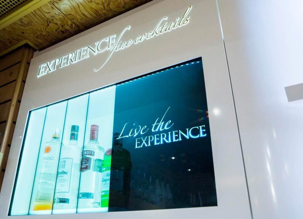 Smirnoff Shows off with Translucent Displays