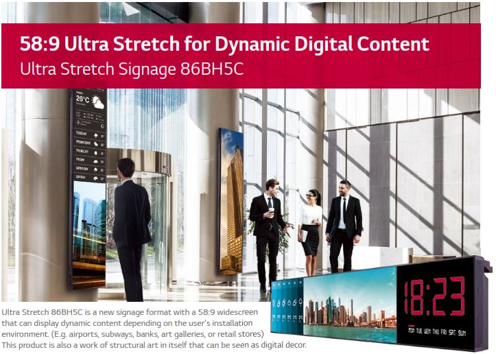 LG stretched 86inch