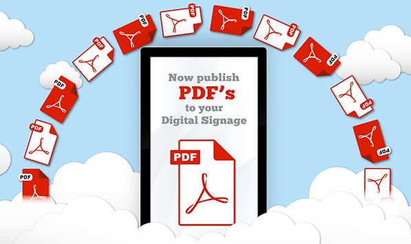 NEW Feature – PDF Documents on your Digital Signage