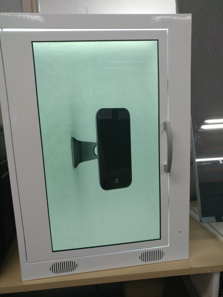 Front Opening Transparent LCD Showcases