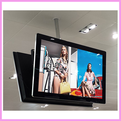 Wall Mounted Digital Advertising Poster Display in Action