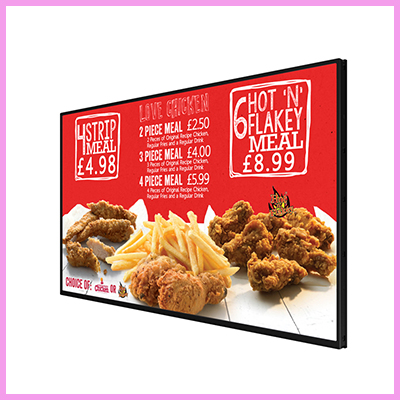 Networked Digital Menu Boards with FREE Network Subscription