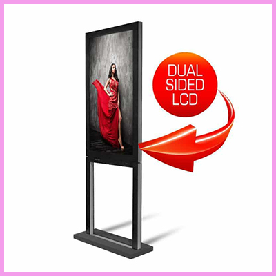 Double Sided Window Advertising Display