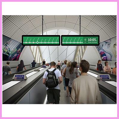 CDS stretched install train station