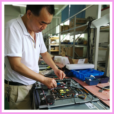 32 inch Customised Android Display in Production at our OEM Facility