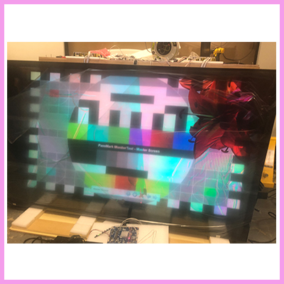 WOW 75 inch 3DP, the 3D Transparent, in Testing Before Shipment