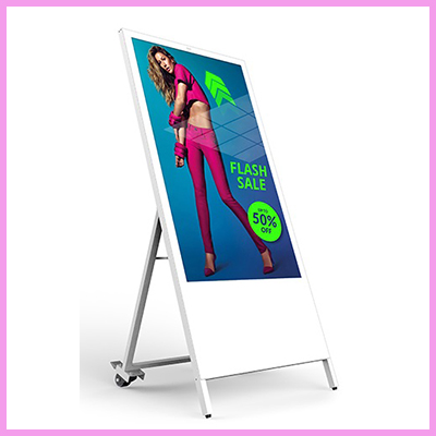 CDS Battery Powered Digital Signage Product- The A-Board
