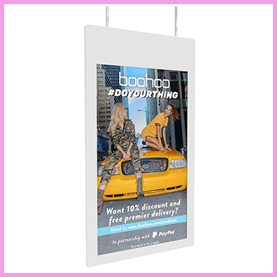 Newly Launched Double Sided Hanging Window Displays
