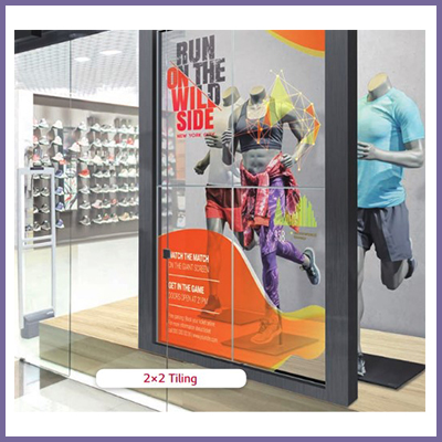 Staggering Transparent OLED Videowalls